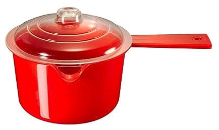 MicroEat Microwave Saucepan and Lid, Red