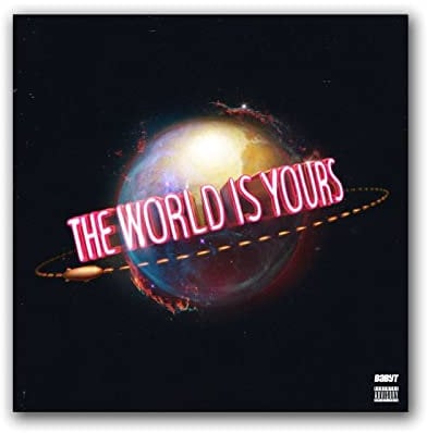 Scarface The World is Yours Music Poster Dekorative Malerei Leinwand Wandkunst Wohnzimmer Poster Schlafzimmer Gemälde 40 x 40 cm