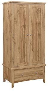 Birlea HAMPSTEAD 2 DOOR 1 DRAWER WARDROBE OAK