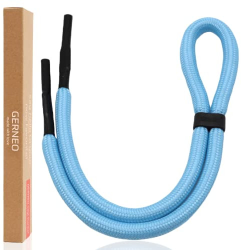 GERNEO® – ORIGINAL Olympia III – schwimmfähiges Sport Brillenband Neopren – leuchtet im Dunkeln – blau (Bright Blue) verstellbar mit Kabelzug – wasserfestes Sportbrillenband fester Halt - Wassersport