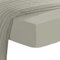 Pizuna 600 Fadenzahl Baumwolle spannbettlaken 90x200-100x200 cm Silber, 100% Langstapelige Baumwolle Spannbetttuch, Weiche Mako Satin-Webart passt bis zu 40cm Matratzenhöhe (100% Baumwolle bettlaken)