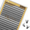 QUEWEL Cils Individuels Cluster Lashes 320pcs Extensions 0,07D Curl 40D+50D en Grappe Naturel DIY Mix9-16mm à la Maison (40+50D 0.07D MIX9-16mm)