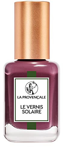 La Provençale Maquillage - Le Vernis Solaire - Vernis à Ongles Longue Tenue - Enrichi en Huile d'Olive Bio AOP Provence - Fini Brillant Laqué - Teinte : Figue Sauvage