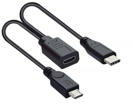 chenyang Câble de charge répartiteur USB C 1 vers 2 USB C/Micro USB Prend en charge le chargement de deux appareils en même temps 0,3 m