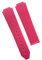Uhrenarmband for Hublot weibliche Frauen Gummiband wasserdichtes Silikon Uhrenarmband 15 * 21 mm Band 18 mm Logo auf Riemen Schmetterlingsschnalle (Color : Pink strap, Size : Without buckle)