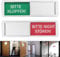 LUBOXIN Bitte Nicht Stören Schild Bitte Klopfen Schild Bitte Nicht Stören Türschild aus Acryl-Kunststoff Türschilder Schiebeschild mit Magnetauflage und Klebepads für Büro und Toilette - 17,5 x 5,2 cm