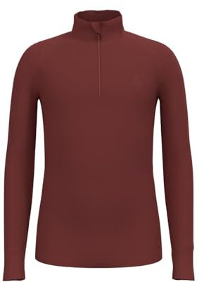 Odlo Kinder Funktionsunterwäsche Langarm Shirt mit Reißverschluss ACTIVE WARM ECO, spiced apple, 128