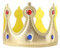 ZOOMPIL Geburtstag Party Kronen Hut, King Crown Hat, Tuch Krone mit Strass, für Kinder Geburtstagsparty, Cosplay Stirnbänder