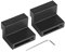 90 Degree Right Angle Door Stopper, Heavy Duty Sliding Barn Door Stop Holder i-Collision Wall Mounted Door Stopper,Easy to Install,for Sliding Barn Door Rail Track