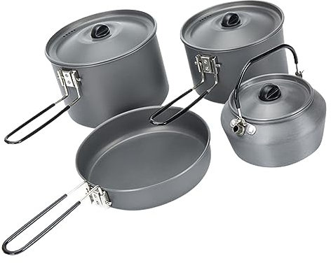BESTonZON Ollas Juego De Cocina Ligera Utensilios De Camping Perfectos Para Exteriores