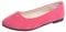 Generic Women's Slip On Flat Walking Ballerina Shoes Casual Work Office Comfortable Cute Shoes Ladies Flat Pumps UK Size 4 Pink