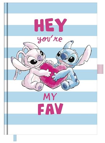Pyramid – Lilo & Stitch 2025 A5 Diary 14,8x21cm, täglicher Planer für Fans der beliebten Disney-Figuren, perfekt für Büro & Schule
