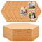 BRISKORE 10 Stück Pinnwand Kork, Sechseckige Korkplatte Selbstklebend, Korkwand Pinnwand Pinwand Korktafel, Kork Pinnwand Korkplatten Cork Board Wird Notizen, Aufhängen von Fotos, Bilder, Zimmer Deko
