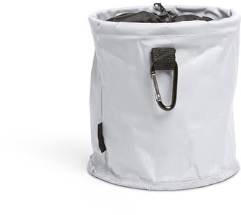 Vencier Bolsa grande para pinzas con cierre de cordón, clips para colgar y gancho para colgar para uso en exteriores, impermeable, Silver, Bolsa de pinzas desplegable para ropa sucia