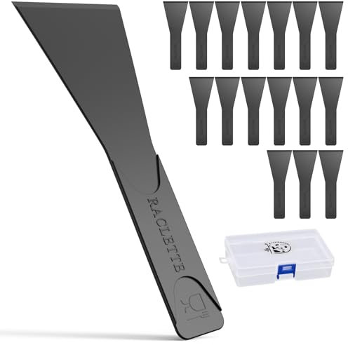 16 Stück Raclette-Spatel für Antihaft-Pfannen, Backutensilien-Set, Nylon-Spatel mit Kunststoff-Aufbewahrungsbox, 5,3 Zoll Mini-Spatel-Schaber für Käse, Pfannkuchen
