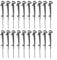 20pcs Black Plastic Gutter Brush Clips Gutter Guard Clips Keep Your Gutters Clean Fixing Clips 150mm Long