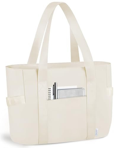 Prite Laptop Tote Bag for Women Waterproof Shoulder Bag with 16 inch Computer Compartment for Work School Travel
