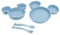SET TODDLER 4 PCS VAJILLA PP (PLATO, CUENCO Y CUBIERTOS) EN CAJA MICKEY MOUSE