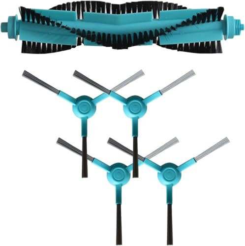 YUETTYY 5 piezas de cepillo de rodillo principal y cepillo lateral de repuesto para Cecotec para Conga 3290, 3490 Elite, 4090, 4690, 5090, 5490, 6090 IA Robot Aspiradoras Accesorios