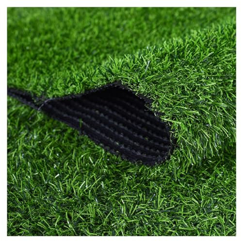 Kunstrasenteppich, Armeegrün, 20 mm Höhe, super dicht, synthetischer Kunstrasen-Teppich, natürliches Aussehen, 1 x 3 m breit, 1 m, 2 m, 3 m, 4 m, für den Innen- und Außenbereich geeignet
