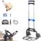HOSTROM Diable Pliant escalier en Aluminium, 6 Roues Diable Pliable Demenagement et Transport de matériau, Compact, Charge Max. 60kg, Garantie 5 Ans