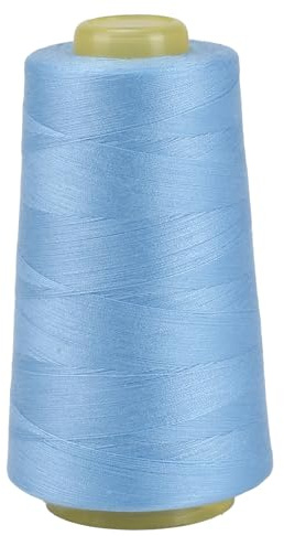 FOGAWA 1 Rollen Nähgarn Polyester Nähgarn Nähmaschinengarn, 40s/2, 3000 yards, Garnspule Overlockgarn für Näharbeiten, Quilten, Patchwork, Kleidung(Blau 2885)