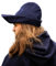 Leonardo Carbone® Herren Kopfbedeckung Robin Hood-Hut | Asymmetrischer Rand | Mittelalterlicher Stil | Karneval, Halloween, Cosplay, LARP, Hut, Mütze, Accessoire | Wolle Blau Einheitsgröße