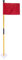 Rfeeuubft Red Golf Green Flag, Two-Section Detachable Flagpole, Easy to Carry Green Target Flag Hole Cup