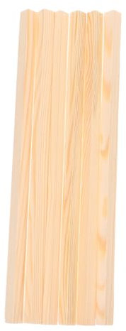 jojofuny 6 Pezzi Bordo dello schermo della striscia in legno finiture dei bordi delle finestre triangoli di legno per l'artigianato rivestimento della finestra dello schermo Khaki
