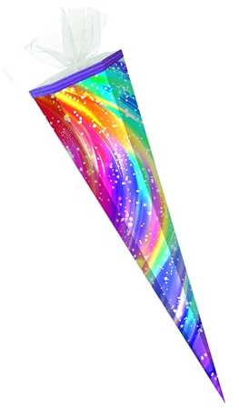 Schultüte / Zuckertüte / 85cm / eckig / Rainbow