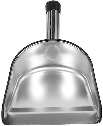 TOVINANNA 1pezzi Paletta Spazzatura Acciaio Inossidabile Spazzola Manico Comodo per Pulizia Casa Paletta Multifunzionale per Cucina E Giardino