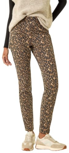 Roman Originals Jeggings for Women UK Jean Ladies Stretchy Trousers Denim Leggings High Waist Rise Pull On Skinny Straight Leg Cotton Pants Smart Casual