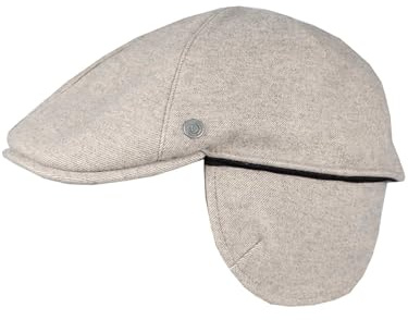 bugatti Flatcap mit Ohrenklappen | Einfarbig meliert | OneSize | Unifarben | Mit Baumwollanteil