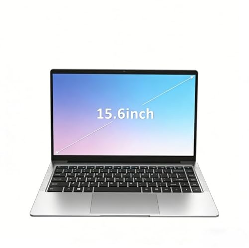 Molegar 2026 - Computer portatile QWERTY, schermo IPS FHD da 15,6, 8 GB RAM 256 GB SSD, processore Celeron N5100, WiFi5, BT5.0, USB3.0, tastiera retroilluminata, lettore di impronte digitali per