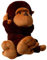 YunNasi Riesen AFFE Kuscheltier Groß Plüschtiere Orang-Utan Tier Spielzeug Realistisch Gestaltetes Stofftier Geschenk für Kinder Freundin (80CM)