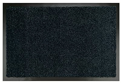 WohnDirect Premium Fußmatte Schwarz 40x60 cm für Innen und Außen - Schmutzfangmatte mit sehr guter Schmutzaufnahme - rutschfest & waschbar - Küchenteppich, Teppich Läufer, Küchenläufer, Eingangsmatte
