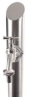 TRINKWASSER Wassersäule TSRS 1010 Edelstahl V2A, Wasserzapfsäule Wasserzapfstelle Gartenzapfstelle Zapfstelle Zapfsäule Bewässerung Garten Spender, rund