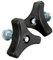 SMTHOME 2PCS Triangolo Manopola Manopola Dado Manico Vite Dado ad Alette Set Parti di Ricambio per Honda Tosaerba Plastica Nero