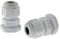 SeKi 10 x Kabelverschraubung M16 5-9mm, wasserdichte IP67 metrische Kabelverschraubung, grau (RAL7035), passend für PG9