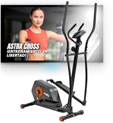 Diadora Fitness Astra Cross, Bicicletta Ellittica Unisex Adulto, Grigio Scuro a norma CE