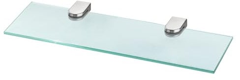 bonsport Glasregal Wandregal für Badezimmer Klarglas - Glas Regal aus 6 mm Sicherheitsglas 30x10,16x0,6cm - Glasablage Glasregalboden Badablage