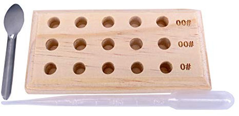 Size 0 00 Wooden Capsule Holder 15 Holes Capsule Holder Filler Filling Tray Stand