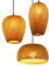 SHIKUN abat-jour tissé en bambou plafonnier en bambou style vietnamien pendentif lumière lustre décoratif plafonnier pour restaurant, couloir, salon, bar, café