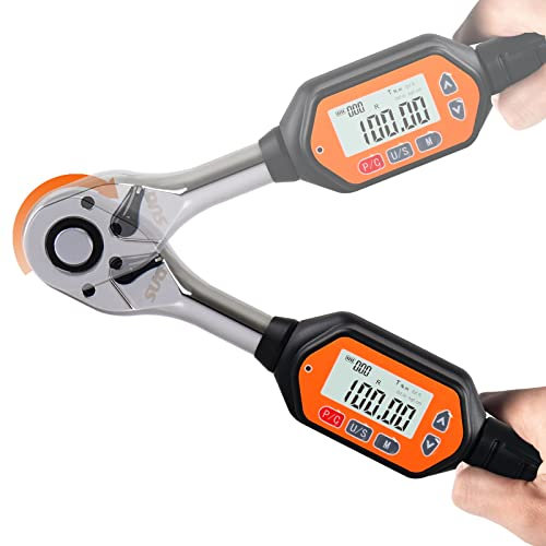SUGPV Professional 1/2-Inch Drive Digital Torque Wrench with Buzzer & LED, 3-100 Nm, Accurate to 2%, Calibrated for Reliable Performance - Ideal Bike & Car Repair Tool