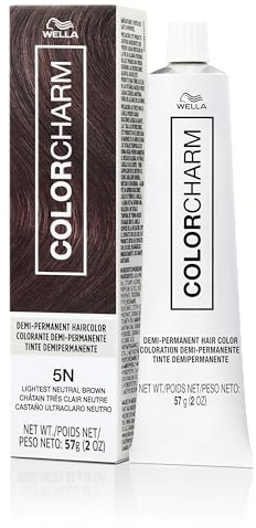 COLORCHARM Demi Permanent Hair Color | 5N Lightest Neutral Brown | Gloss, Refresh & Tone | 2 Fl Oz