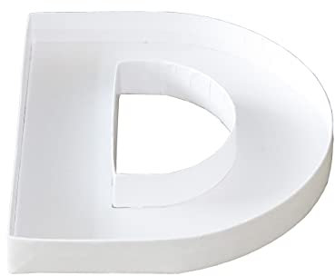 WENPACK Pappmaché-Box in Buchstabenform, befüllbar, für Süßigkeiten, Süßigkeiten, Geburtstag, 20,8 cm