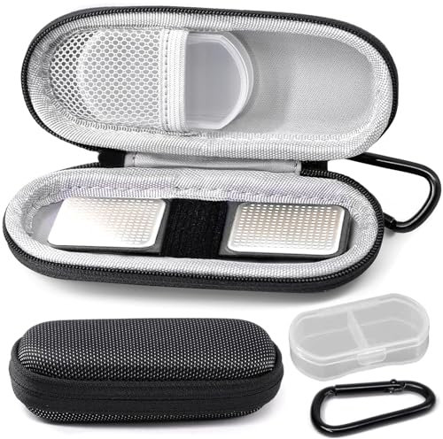 Yewltvep Case for kardiamobile EKG Heart Monitor, Hard case for KardiaMobile 6L, case for Kardia EKG Monitor Comes with Pill Box and Carabiner Clip, Heart Monitor Travel case