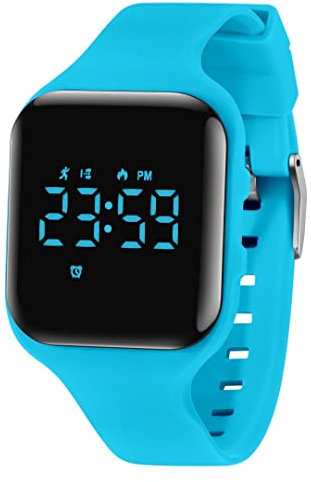 aswan watch Digitaluhr Kinder Mädchen Jungen mit Schrittzähler,Wecker,Stoppuhr, Licht,Datum-Sport Armbanduhr ohne App und Handy mit Silikonarmband