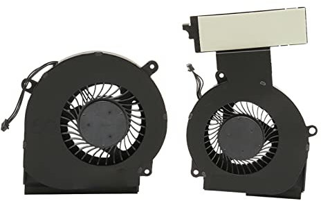 Remplacement du Ventilateur CPU GPU pour HP pour OMEN 15 Dc L30204 001 L29354 001 DC 5V 0.5A 4 Broches Ventilateur de Refroidissement pour Ordinateur Portable Professionnel(Ventilateur CPU et GPU)