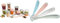 BÉABA, Lot de 12 Portions Conservation et 2 Cuillères Silicone, Clip, Pots empilables et emboîtables & Lot de 4 Cuillères en Silicone Bébé/Enfant, 1er Âge, Dès 4 mois, Souple, Bout arrondi